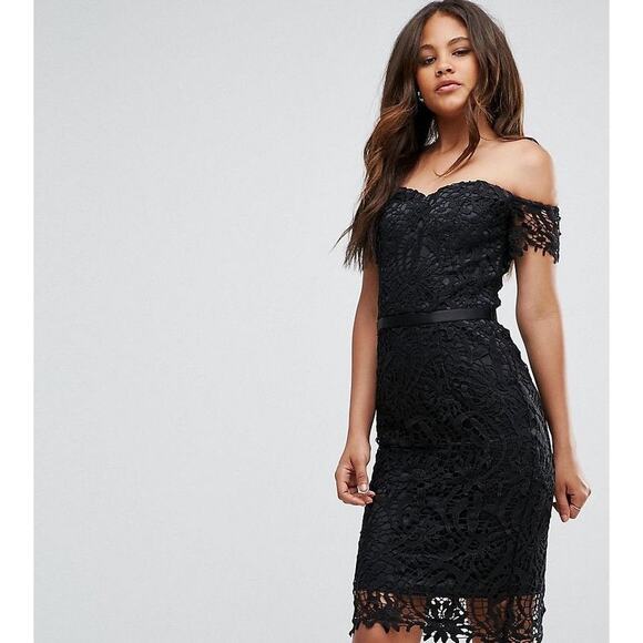 NWT Chi Chi London Black Lace Sandie Dress Whimsigoth Dark Romance Tall Sz12 $95 - Picture 16 of 16